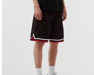 Pantalones cortos de malla para entrenamiento de Fitness ligeros sublimados con cintura elástica cómoda para entrenamiento atlético para hombres - Product Image 2