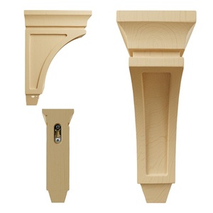 Massief Houten Keuken Eiland Corbel Sterke Decoratieve Houten Beugels Voor Werkbladen Kasten Planken En Mantels Sterke Corbel - Product Image 5