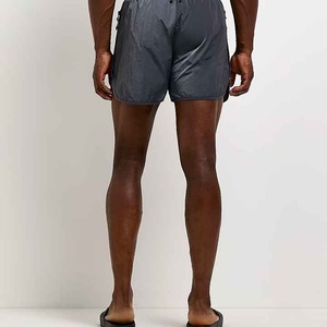 Pantalones cortos informales para hombre, pantalones cortos de malla transpirables de talla grande con estampado personalizado de color sólido para hombre, adecuados para tiendas de surf - Product Image 6