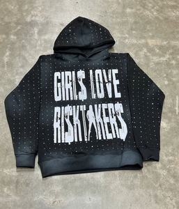 Sweat-shirts unisexes avec strass, sweat-shirt à capuche avec strass pour homme, sweat-shirt scintillant, sweat-shirt de luxe, sweat-shirt urbain, sweat-shirt en tissu doux - Product Image 4