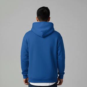 ชุดลำลองกีฬาผู้ชายผ้าฟลีซทรงบ็อกซี่ 280 กรัม ผ้าฝ้าย 100% แบบซิปสองชิ้น ระบายอากาศได้ดี เหมาะสำหรับฤดูหนาว มีฮู้ดและกางเกงขายาว มีกระเป๋า - Product Image 2