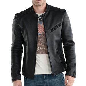 Nueva Chaqueta de Cuero Casual Premium para Hombre, Estilo Motero, Ajustada, con Cuello Alto, Chaqueta Suave para Hombre, para Otoño/Invierno - Product Image 3