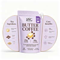 SYC BIO Café au beurre Protéine bien-être 10g Collagène 20 portions Croissance musculaire enfants Marque privée OEM ODM Prix usine Vente en gros