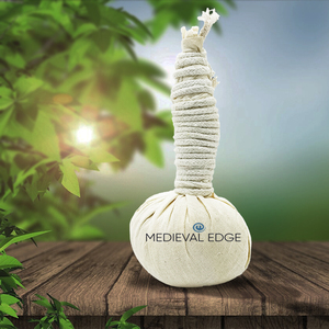 Bolas de compresa de hierbas naturales 100%, masajeador de terapia corporal Original de fábrica india, Spa Potli para alivio del dolor facial y muscular - Product Image 3