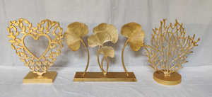 Adornos de Metal de lujo, escultura de regalo de mesa con Base de madera para decoración del hogar y suministros para fiestas de regalo - Product Image 6