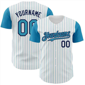 Maillot de baseball personnalisable de haute qualité 100% polyester imprimé par sublimation personnalisée respirant anti-UV évacuant l'humidité rapide - Product Image 5