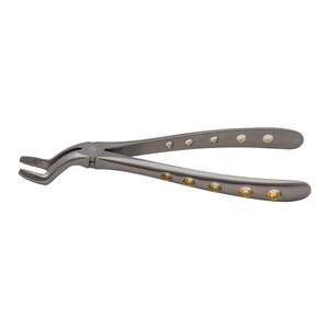 Forceps d'extraction dentaire en acier inoxydable pour bébé, modèle anglais Kelin, pour incisives supérieures, poignée à ressort - Product Image 6