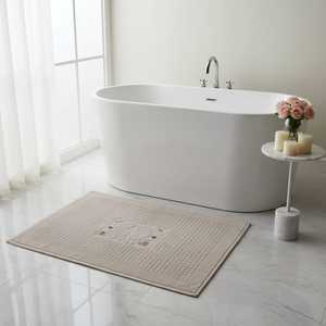 Tapis de bain antidérapant en coton turc pour hôtel, serviette de pied 50x70cm, qualité supérieure, très absorbant, toucher doux, durable, serviette pour invités - Product Image 4