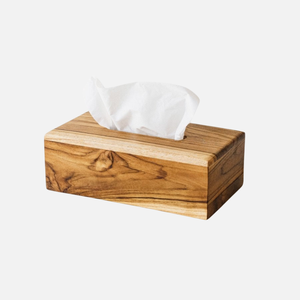 Caja de pañuelos de madera de Acacia marrón de alta calidad, diseño elegante, caja de pañuelos de mesa para servilletas, organizador de pañuelos a bajo precio - Product Image 3