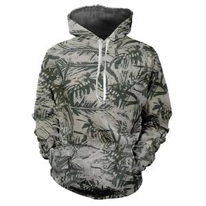 Trendy Men's Casual Long Sleeved Hooded Tops Winter Thick Fabric Plain Dyed Hoodies with Solid <b>Plants</b> Patterns Digital Printing - Product Image 6