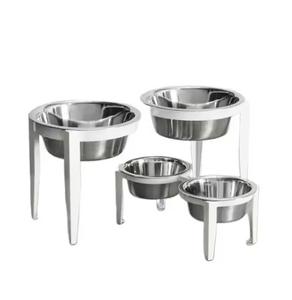 Bol royal de luxe en métal pour chien, en acier inoxydable, accessoires décoratifs d'alimentation en eau et en nourriture pour animaux de compagnie en basse quantité minimale de commande - Product Image 4