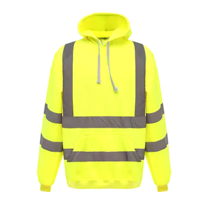 Sudadera de Seguridad con Logotipo Personalizado, Fluorescente Amarillo y Negro, Impermeable, con Cinta Reflectante Plateada, Ropa de Trabajo de Alta Visibilidad, FLEX FIT ENTERPRISE - Product Image 2