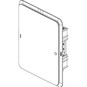Vimar V53124.B Tableau de distribution encastré 2 modules avec rail DIN, plastique blanc, IP40 - Product Image 4
