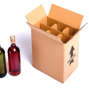 Cajas Rígidas para 6 Botellas de Vino con Separadores de Rejilla, Medida Interna 23,5 x 15,5 x 31,5 cm - Product Image 1