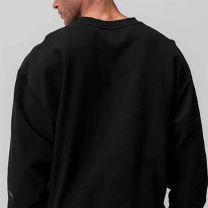 Sudadera de cuello redondo para hombre con tela de algodón suave y ajuste clásico perfecto para uso diario informal básico mezcla de algodón - Product Image 6