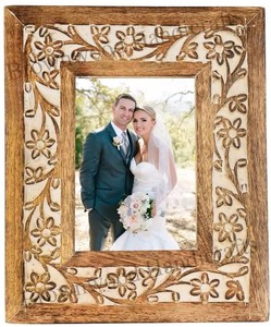 Handmade cổ điển xoài gỗ 4x6 inch hình ảnh khung tùy chỉnh khắc bé khung ảnh tốt nhất trang trí nội thất với logo miễn phí giá - Product Image 5