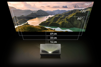 1st Formovie Theater T1 Global 4K Triple Laser Projector 1800 ISO Lumens Certifié Android 11.0 Projecteur DLP à ultra courte portée