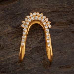 Silver Temple Diamond <b>Ring</b> 165982 Elegant Finger <b>Ring</b> - Product Image 1