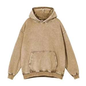 Sudadera/Sudadera con capucha con lavado ácido de gran tamaño de marca personalizada, diseño de Sudadera con capucha lavada Vintage de algodón 100% de alta calidad para hombres - Product Image 4