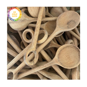 Cuillère en bois bois de bambou de qualité supérieure pour servir la salade et les pâtes fabricant d'ustensiles artisanaux Vietnam - Product Image 3