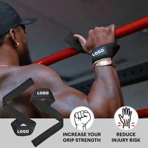 NOUVEAU 2024 Sangles de musculation personnalisées en néoprène, bandes de maintien pour poignets, rembourrées, durables, antidérapantes, unisexes - Product Image 5