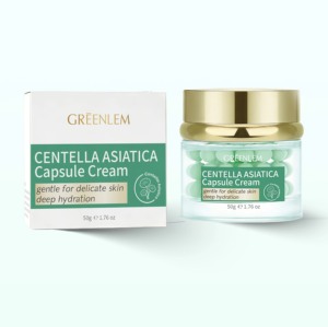 Greenlem - Nueva Crema en Cápsulas con Centella Asiática y Colágeno para Hidratación y Luminosidad, con Vitamina C y Arbutina, para Marca Privada - Product Image 2