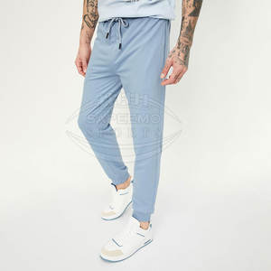 Pantalons de jogging décontractés pour hommes, légers, en toile, polyester/coton, coupe décontractée, coupe ample, tissu durable, ourlets élastiques - Product Image 2