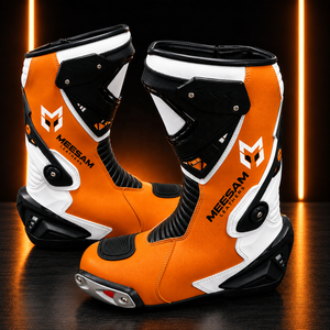 Chaussures de moto confortables en cuir, nouvelle collection 2027, très demandées, pour la course, avec doublure en mesh ventilée, en vente. - Product Image 2