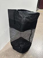 Poubelle de camping en plein air, pour bateau de croisière, pêche, kayak marin, sac de rangement en filet avec cordon de serrage et poignée pour vêtements