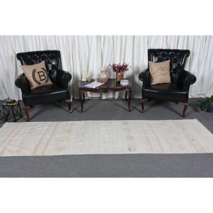 2.6x9.7 ft Turkish <b>Rug</b>, Vintage <b>Runner</b> <b>Rug</b>, White Floral Wool <b>Rug</b> - Product Image 2