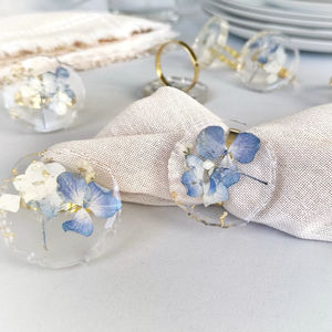 Anillo de Servilleta de Resina, Decoración de Mesa para Restaurante, Boda, Fiesta, Anillos de Servilleta de Resina Hechos a Mano, Anillo de Servilleta Personalizado - Product Image 1