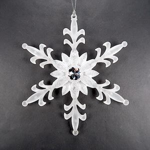 Christmas New Year Popular <b>Decoration</b> Frosty Acrylic <b>Frozen</b> Snowflake Ornament - Product Image 5