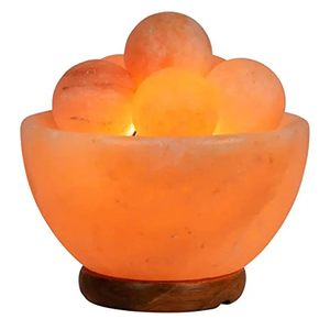 2024 gros sculpté naturel himalayen rose sel lampe feu bol avec boule ronde du Pakistan - Product Image 4