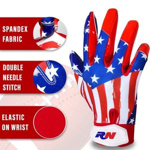 Gants de sport de football entièrement sublimés de qualité supérieure, antidérapants, avec paume en cuir, couleur personnalisée, design moderne pour hommes/femmes - Product Image 2