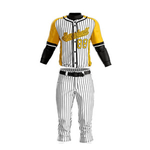Nueva llegada ropa de entrenamiento de béisbol uniforme de Softball 100% poliéster sublimado uniforme de béisbol de los hombres - Product Image 6