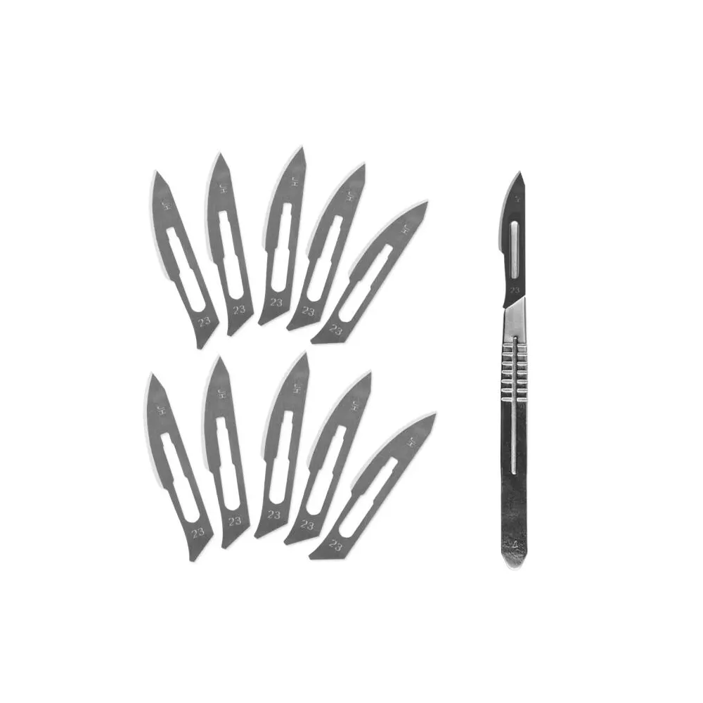 Pakistan cerrahi Scalpels Ce tıbbi cerrahi PK manuel özel Logo yapılan Online satış çelik cerrahi neşter bıçak kabul