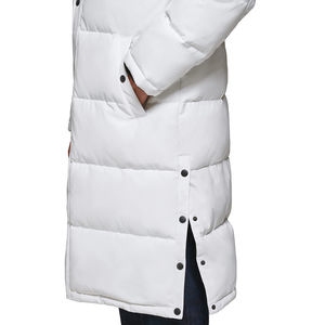 Chaqueta Larga Acolchada Ligera para Exteriores, Hecha a Medida, con Cuello Alto, Cierre de Cremallera, Impermeable y con Capucha para Hombre - Product Image 5