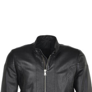 Venta Premium Fashion Street Wear Chaqueta de cuero Transpirable PU Hombres Precio bajo Chaqueta de cuero de moda Tamaño personalizado - Product Image 4