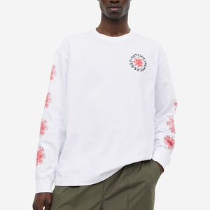 T-shirt personnalisé de haute qualité vêtements de rue en coton blanc de grande taille T-Shirt Slim Fit T-shirt lourd impression de qualité hommes T-Shirt - Product Image 1