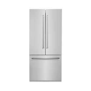 Refrigerador con Congelador Inferior Integrado de 36 Pulgadas con Puerta Francesa, Dispensador de Agua y Máquina de Hielo, 19.6 Cu. Pies Enchufe Eléctrico de Acero Inoxidable con Clavija Estadounidense - Product Image 3
