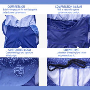 Short 2 en 1 taille haute pour femme MMA et boxe Design respirant pour le jogging, le combat et la course à pied en plusieurs couleurs avec logo personnalisé - Product Image 5