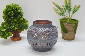 โคมไฟแขวนสีเทารูปตัวทีสไตล์โมเดิร์นของขวัญคริสมาสต์โลหะแกะสลักของขวัญเทศกาลคริสต์มาสแบบพรีเมียม - Product Image 6