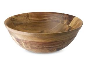Wholesale Natural Smooth Wood Salad Mixing Bowl Dessert Fruit Decorative Serving Bowl Kitchen <b>Gadgets</b> Carton Packing - Product Image 3