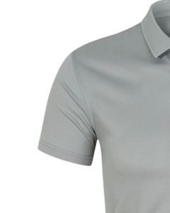 Polo Gris Claro para Hombre, Transpirable, de Algodón y Poliéster, Manga Corta, con Logotipo Personalizado, Uniforme Informal para Empresa, Ropa de Trabajo de Oficina - Product Image 3