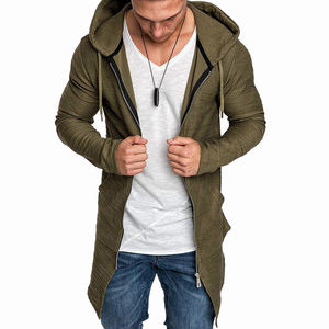 Sudadera larga de neopreno para hombre, con cremallera de doble cara, estilo popular, hecha con Material polar de alta calidad - Product Image 3