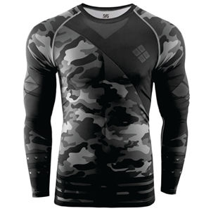Camiseta de Compresión IBJJF para Hombre, con Estampado Digital, de Spandex/Poliéster, Manga Larga, Secado Rápido, 220g - Product Image 1