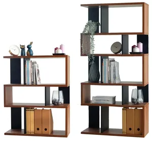 Metal Wooden Thick Board 5-layer Vertical <b>Filing</b> Cabinet Bookshelf for Home Office - Product Image 4