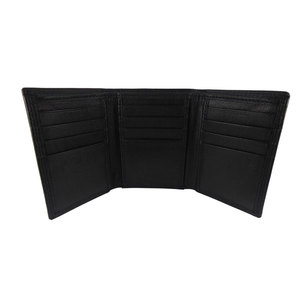 Portefeuille homme en cuir, nouvelle conception personnalisée 2026, cuir de qualité supérieure, portefeuille homme à trois volets, couleur unie - Product Image 1