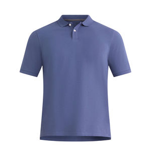 Polo de hombre de punto de algodón 100% con logotipo personalizado, camiseta Polo de golf ajustada informal con cuello vuelto que absorbe la humedad para hombre - Product Image 3