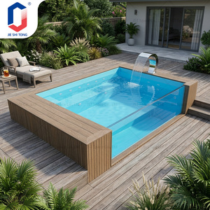 Kit de piscina de fibra de vidrio de fácil instalación para tu patio trasero, resistente a los rayos UV y ecológico, para diversión familiar y relajación. - Product Image 1